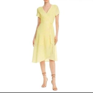 Charlie Holiday wrap dress in yellow XS